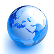 Glass Globe on white background Glass Globe on white background