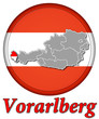 3D-Button Republik Österreich - Vorarlberg