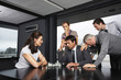 Colleagues playing chess