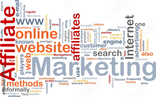 Illustration: Affiliate marketing word cloud Affiliate marketing word cloud