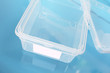 open plastic box