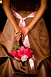 flower bouquet in hands bridesmaid flower bouquet in hands bridesmaid