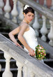 Pretty bride with bouquet Pretty bride with bouquet