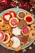 pile of various christmas  cookies
