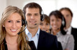 Business customer support team