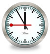 Swiss station clock - vector Swiss station clock - vector