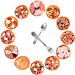 orologio di pizza