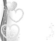 Silver Christmas with hearts