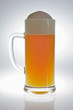 Beer mug with beer in backlight