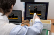 Photo: Technology and development ultrasound device. Technology and development ultrasound device.