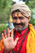 Foto: Indian sadhu giving you blessing Indian sadhu giving you blessing
