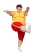exercising overweight woman exercising overweight woman