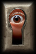 eye in keyhole