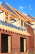 Dachstuhl Dachlatten Giebel Reihenhaus Dachstuhl Dachlatten Giebel Reihenhaus