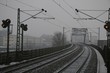 Bahntrasse im Winter