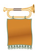 dark green trumpet