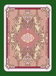 Playing cards swirled back