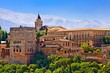 View on Alhambra at sunset, Granada, Spain View on Alhambra at sunset, Granada, Spain