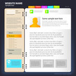 Web site design template.