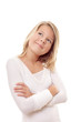 Young girl thinking