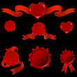 wax blanks seals with ribbons
