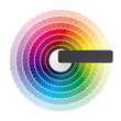 Color wheel. Vector.