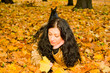 young woman resting on the ground