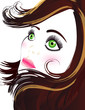 Stylish Girl's Face