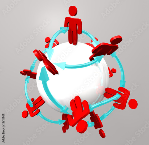 Illustration: People Connections - Social Network People Connections - Social Network