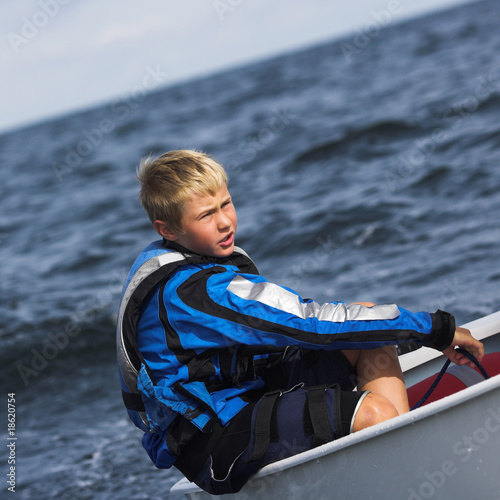Foto: kleines Boot-großes Wasser kleines Boot-großes Wasser
