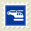 Helicopter sign Stamp