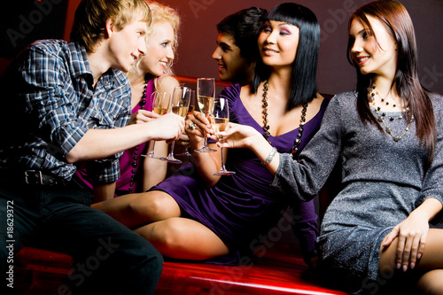 Photo: Cheering friends Cheering friends