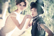 Young romantic couple portrait Young romantic couple portrait