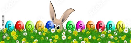 Illustration: Easter Bunny In Springtime Easter Bunny In Springtime