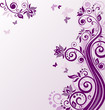 Floral violet background