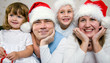 Christmas Happy family