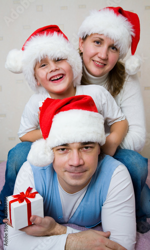Photo: Christmas Happy family Christmas Happy family