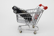 shopping cart with car