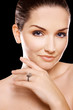 Beautiful woman wearing ring