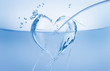 Water Heart in Wave