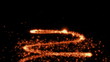 Video: Christmas red firework in the form of a fir-tree Christmas red firework in the form of a fir-tree