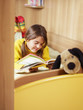 girl reading book