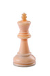 Isolated chess game piece. White King