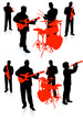 jazz band on white background jazz band on white background