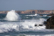 view of the beach coast in Algarve, Portugal - near Aljezur