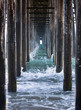 Waves Under A Pier
