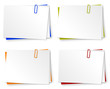 Blocs papiers avec trombones Blocs papiers avec trombones