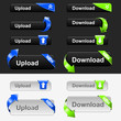 Upload and Download Button Set Upload and Download Button Set