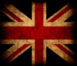 Aged UK flag