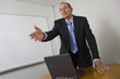 Businessman extending his hand